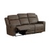 Asher Manual Reclining Sofa Brown